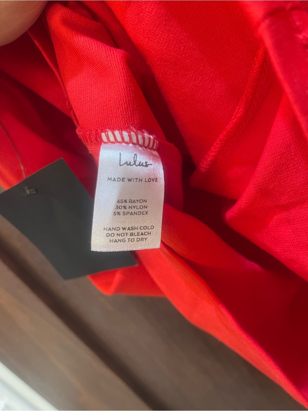 Lulu's Red V-Neck Sleeveless Bodycon Mini Dress - Picture 4 of 4